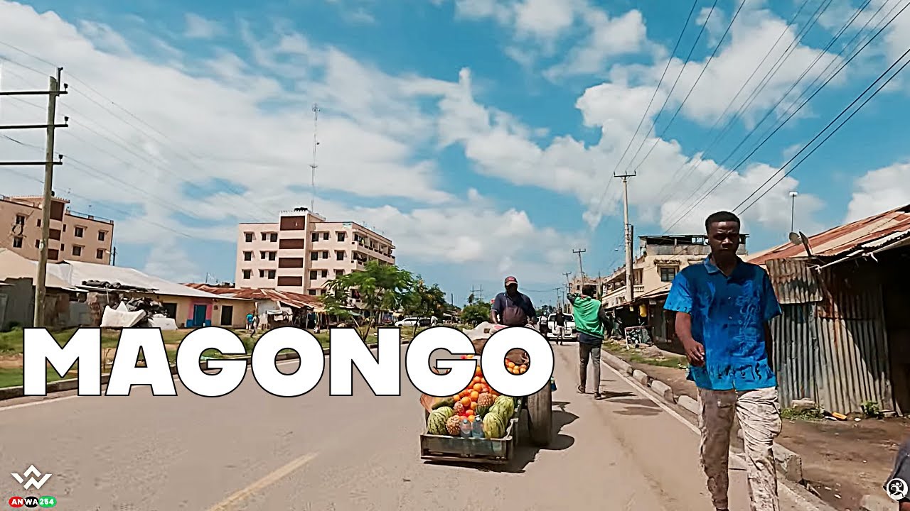 Magongo, Mombasa,  Kenya. Exploring the Streets | 4K | Walking Tour UHD