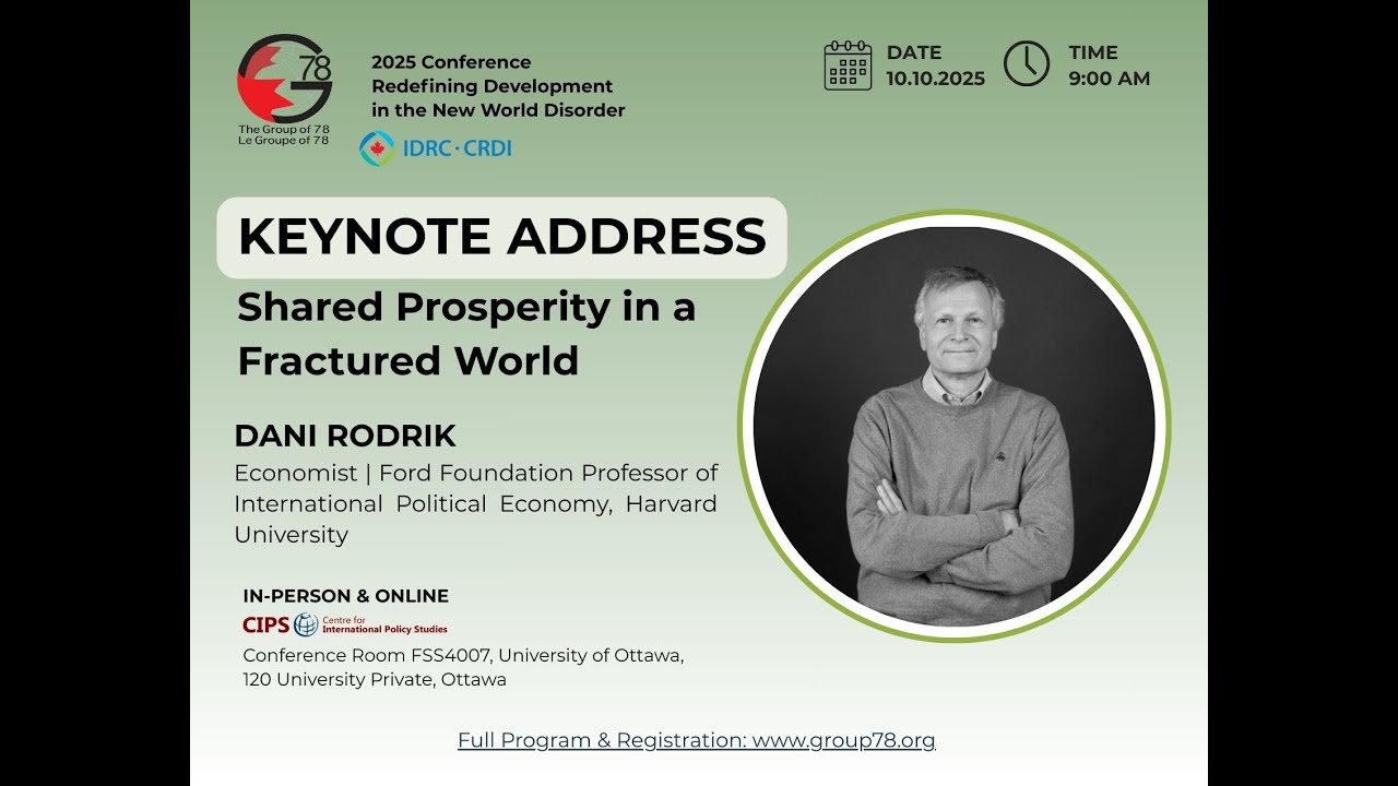 Opening and Keynote with Dani Rodrik
