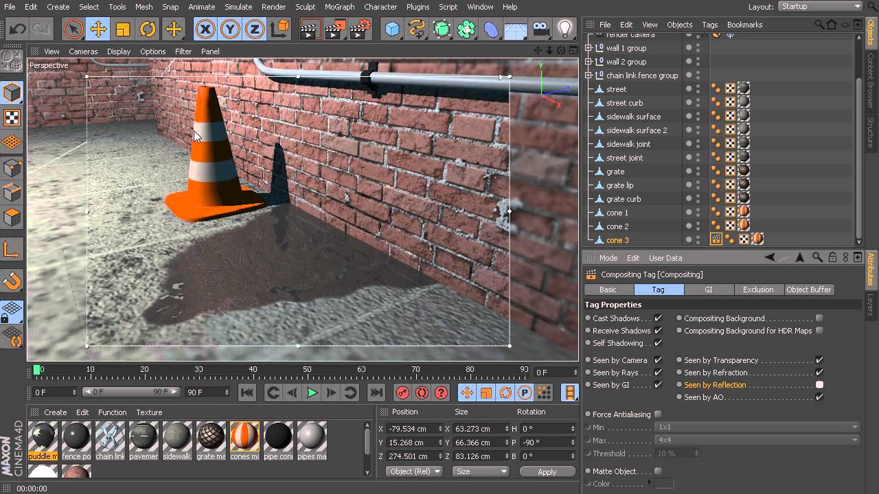 Introduction to Lighting in CINEMA 4D - 11 Using compositing tags in CINEMA 4D