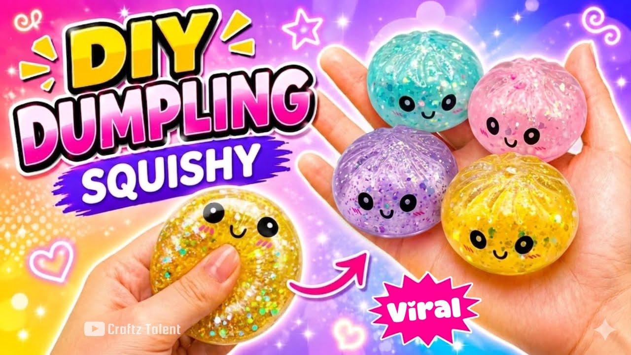 How to make viral dumpling at home / Paper craft/ Easy craft ideasDIY/ school project/art and craft