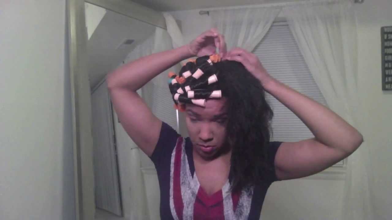 Spiral Curls done with perm rods!!