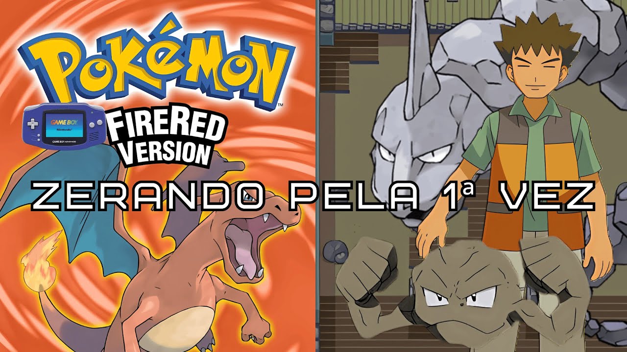 Zerando Pokémon FireRed Pela PRIMEIRA VEZ! 🔥 Nostalgia Pura e Luta Pela Insígnia de Pedra do Brock!🪨