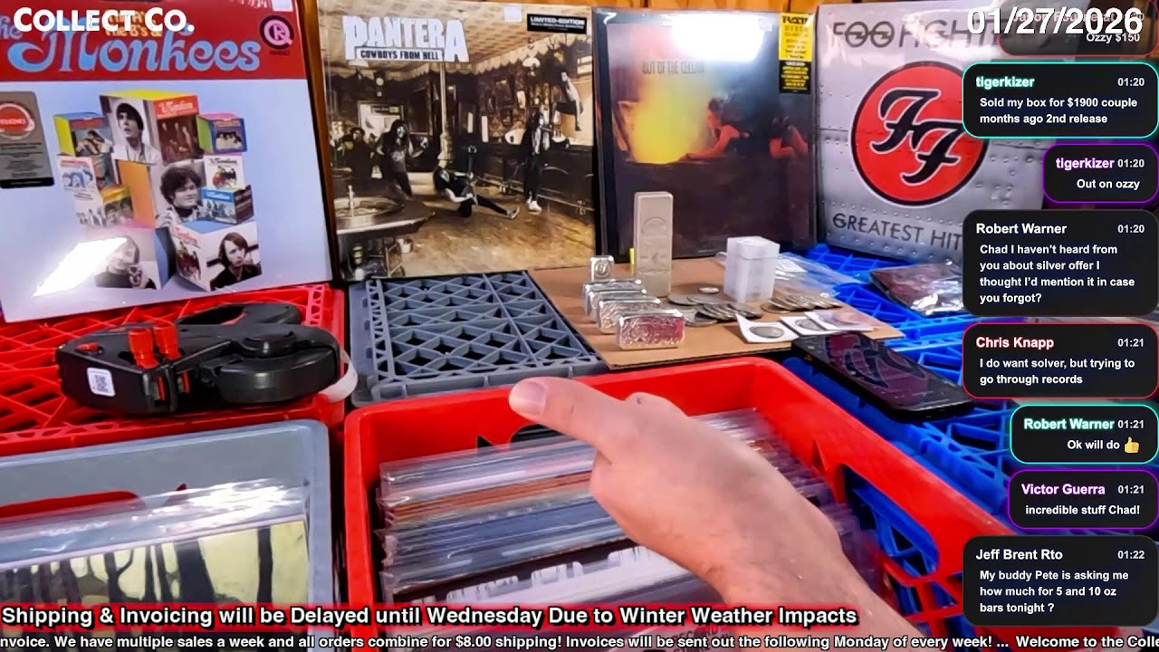 LIVE Vinyl Record Sale (Tuesday, 01/27/2026)