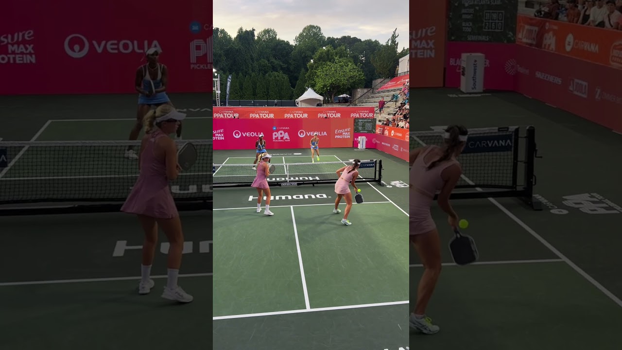 These women were FIRING in this pickleball match 🔥 what a win for Anna Leigh Waters and Anna Bright