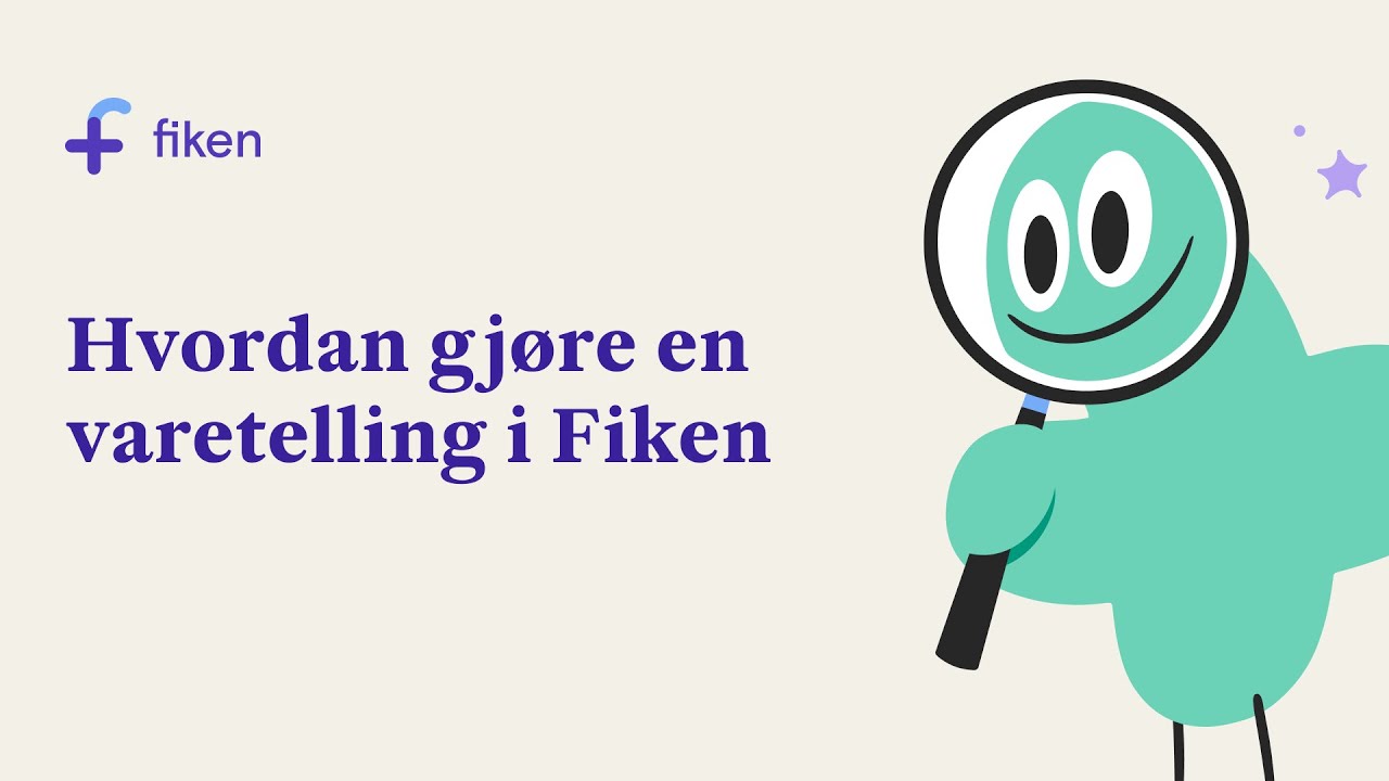 Hvordan gj&oslash;re en varetelling i Fiken