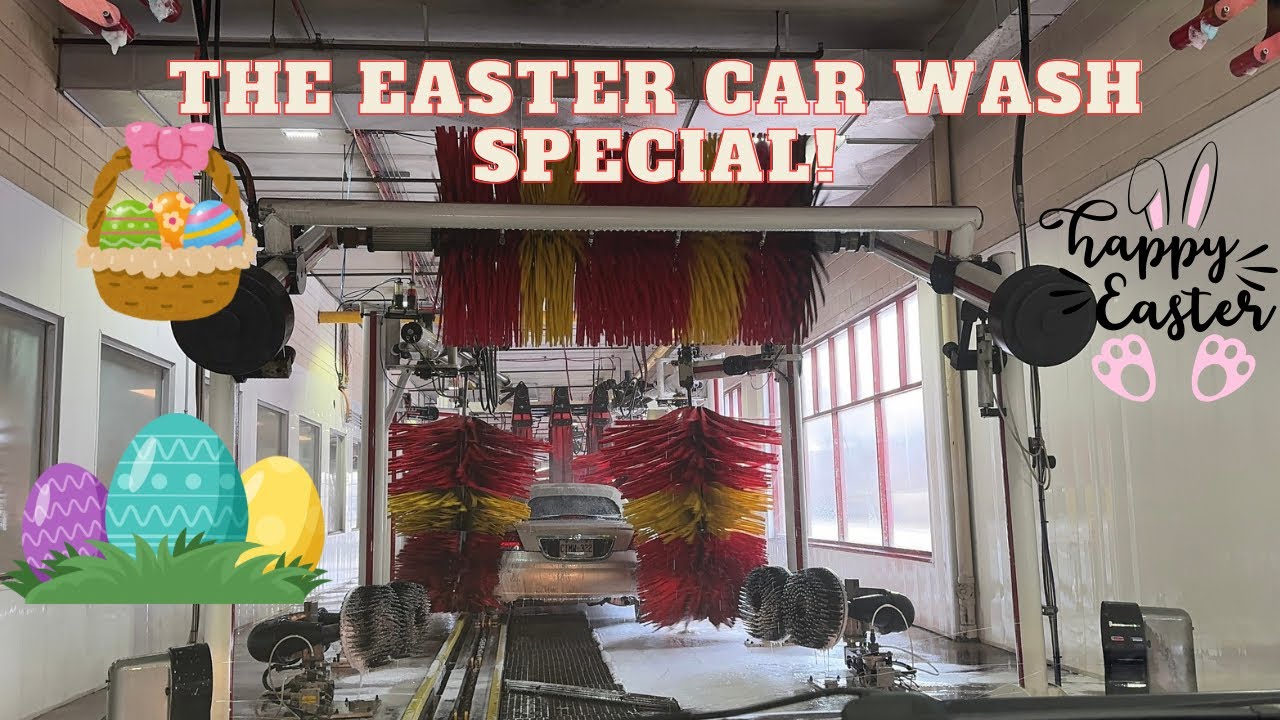 (Easter Car Wash Special) Long Belanger Signature Series Tunnel At A Shell Car Wash In Markham