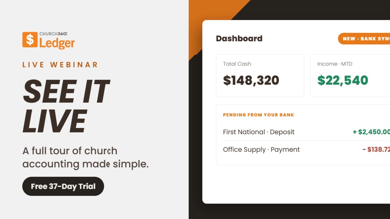 Church360&deg; Ledger Overview: Full Church Accounting Software Demo (2026)