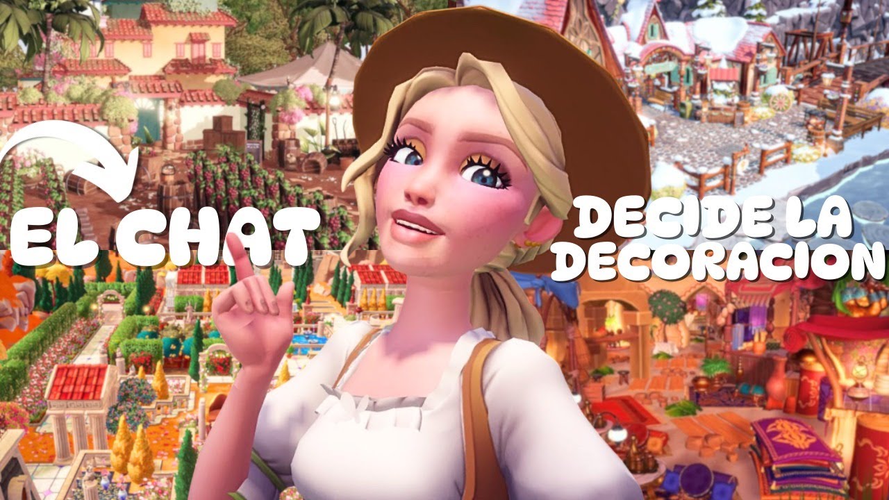 El chat decide la decoracion 😱💗 Disney Dreamlight Valley