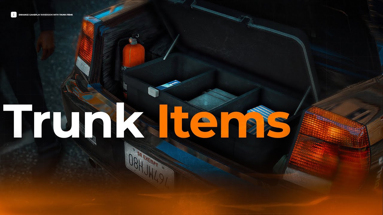[FREE] FiveM Trunk Items Script – Take & Place props from trunk