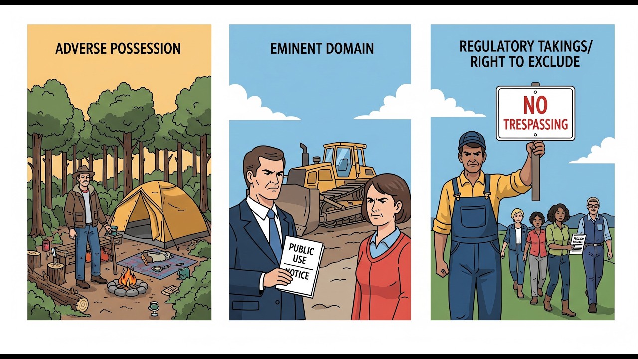 Adverse Possession, Eminent Domain, and Regulatory Takings