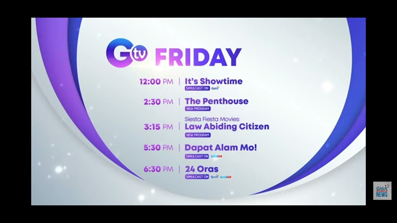 GTV Schedule Friday July 12 2024