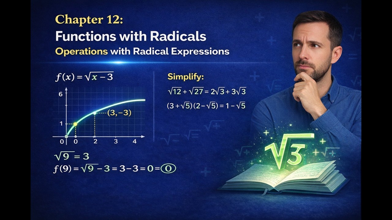 Chapter 12: Functions with Radicals and Operations with Radical Expressions