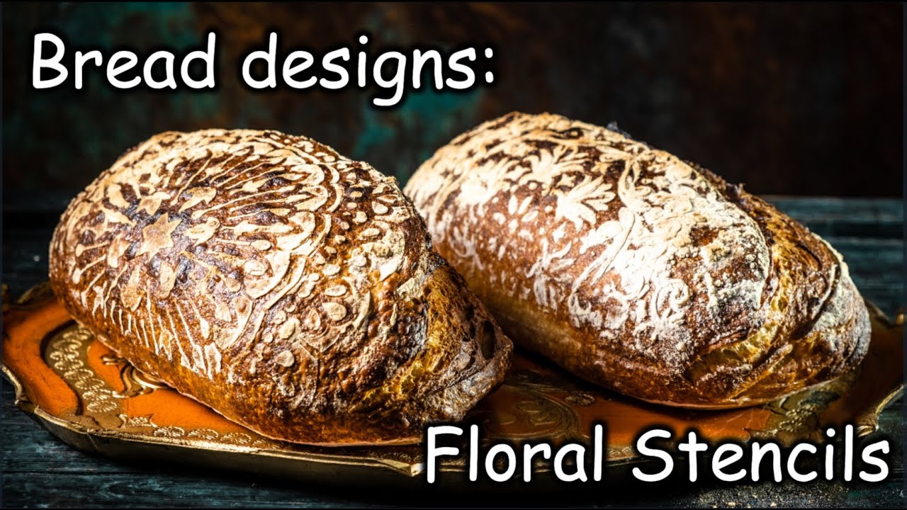 Bread Design: Floral Stencil