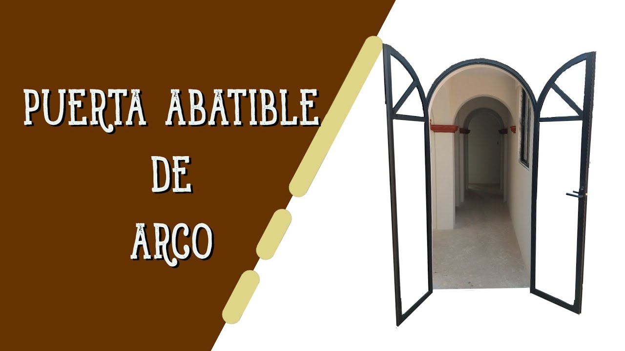 🕵️‍♂️PUERTA DE ALUMINIO CON ARCO O MEDIO PUNTO👷‍♂️