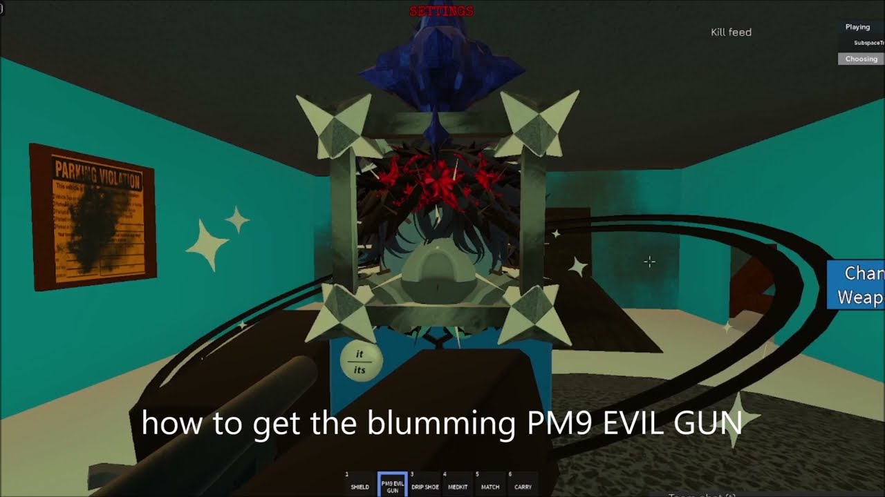 im sick of being asked how to get pm9 evil gun in neighborhood war everytime i play so heres a video