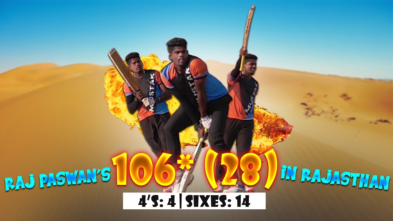 Raj Paswan's 106* Runs Off 28 Balls in FINAL at Kota Rajasthan 2021 | Raj Paswan Batting 2021
