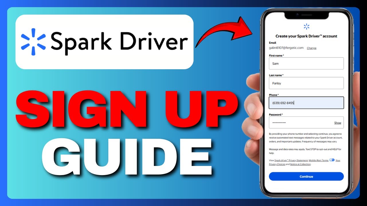 Как зарегистрироваться на Spark Driver: обучающее видео по регистрации на Walmart Spark Driver 2025!