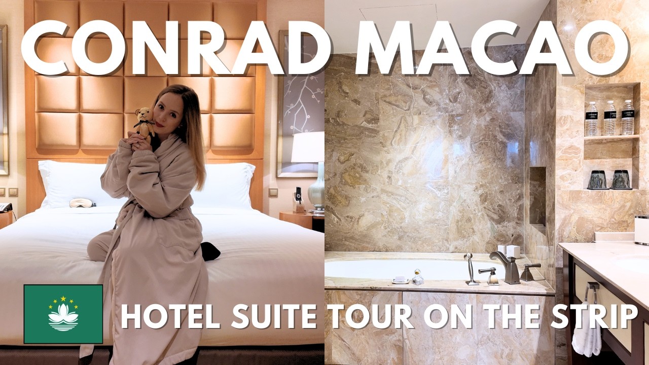 Incredible view of the Cotai Strip! Conrad Macao Hotel Room Tour | 2 Bathroom Suite