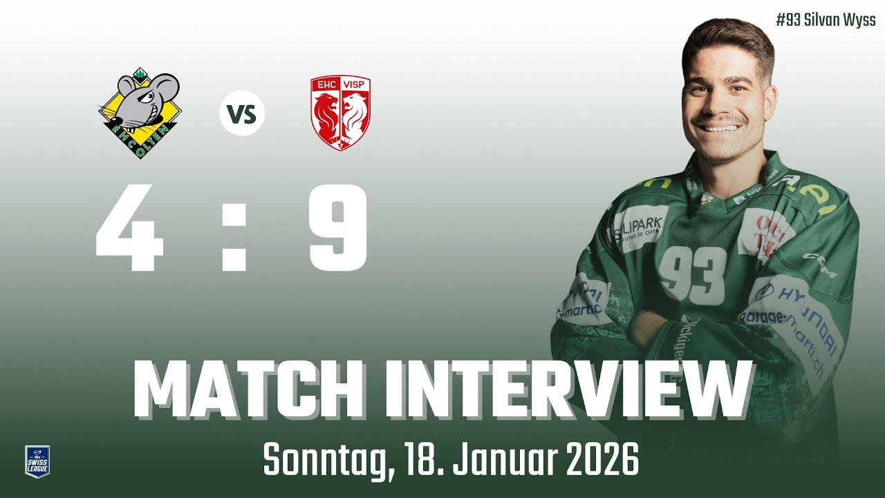 Was sagt Silvan Wyss zur 4:9 Niederlage gegen Visp / EHCO - EHCV 18.01.2026 🏒🌲🌲🌲