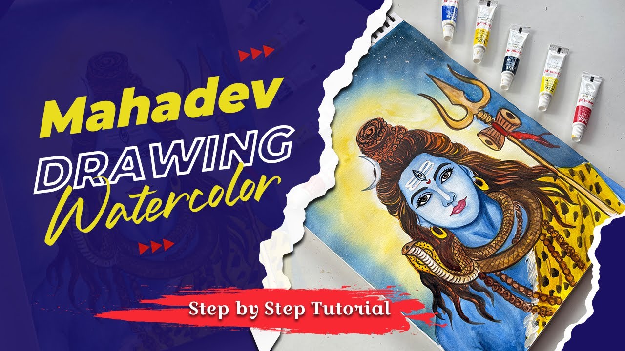 How to Draw Mahadev | Lord Shiva Drawing | Mahadev Drawing | step by steps tutorial 