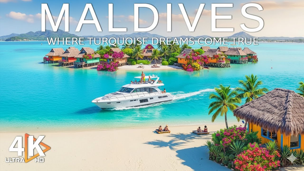 Maldives 4K Paradise ⛵ Crystal Blue Waters & Dream Beaches | Deep House Chill Mix 2025