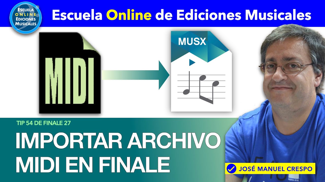 Importar archivos MIDI en Finale27 - Tip 62