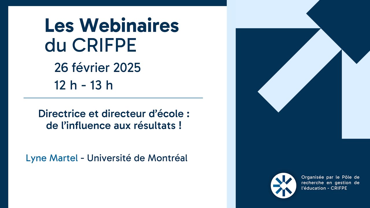 Directrice et directeur d’école : de l’influence aux résultats !