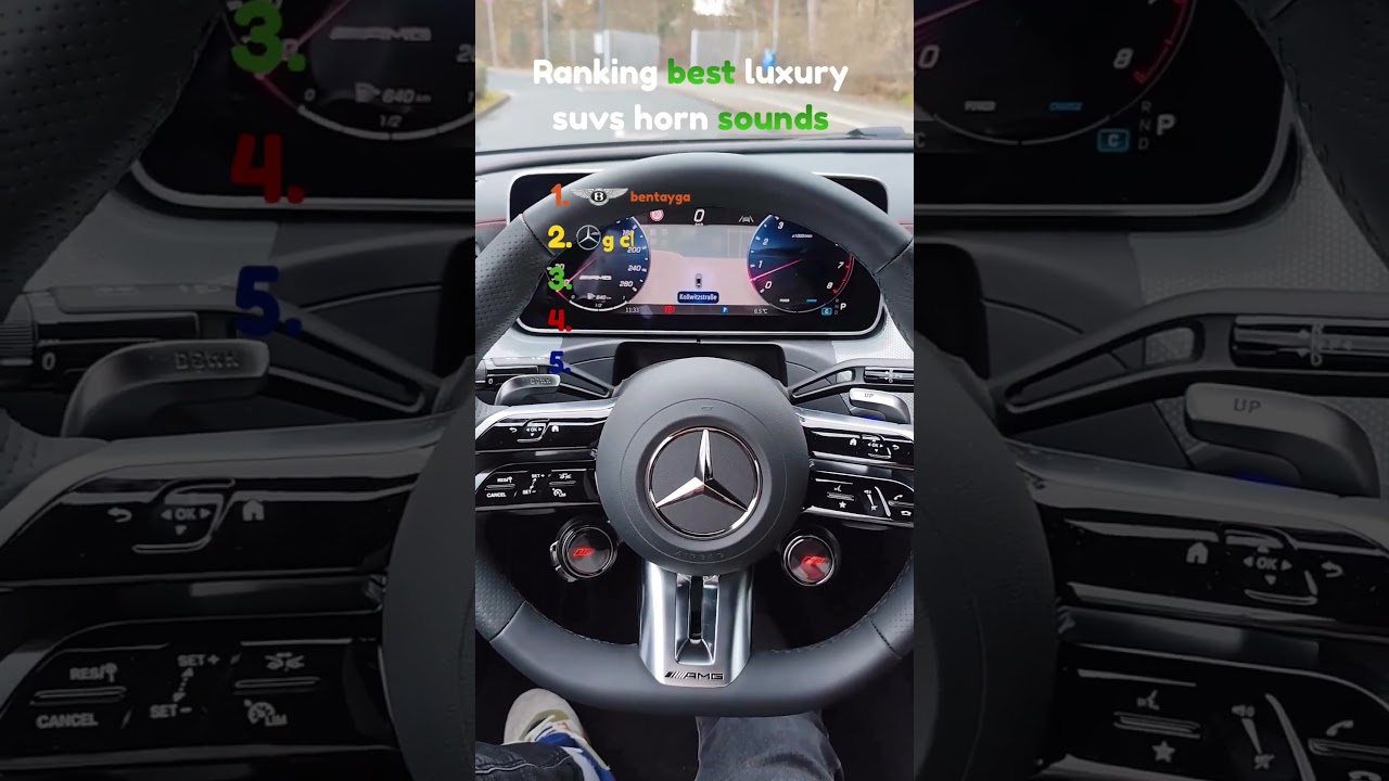 Ranking best luxury suvs horn sounds