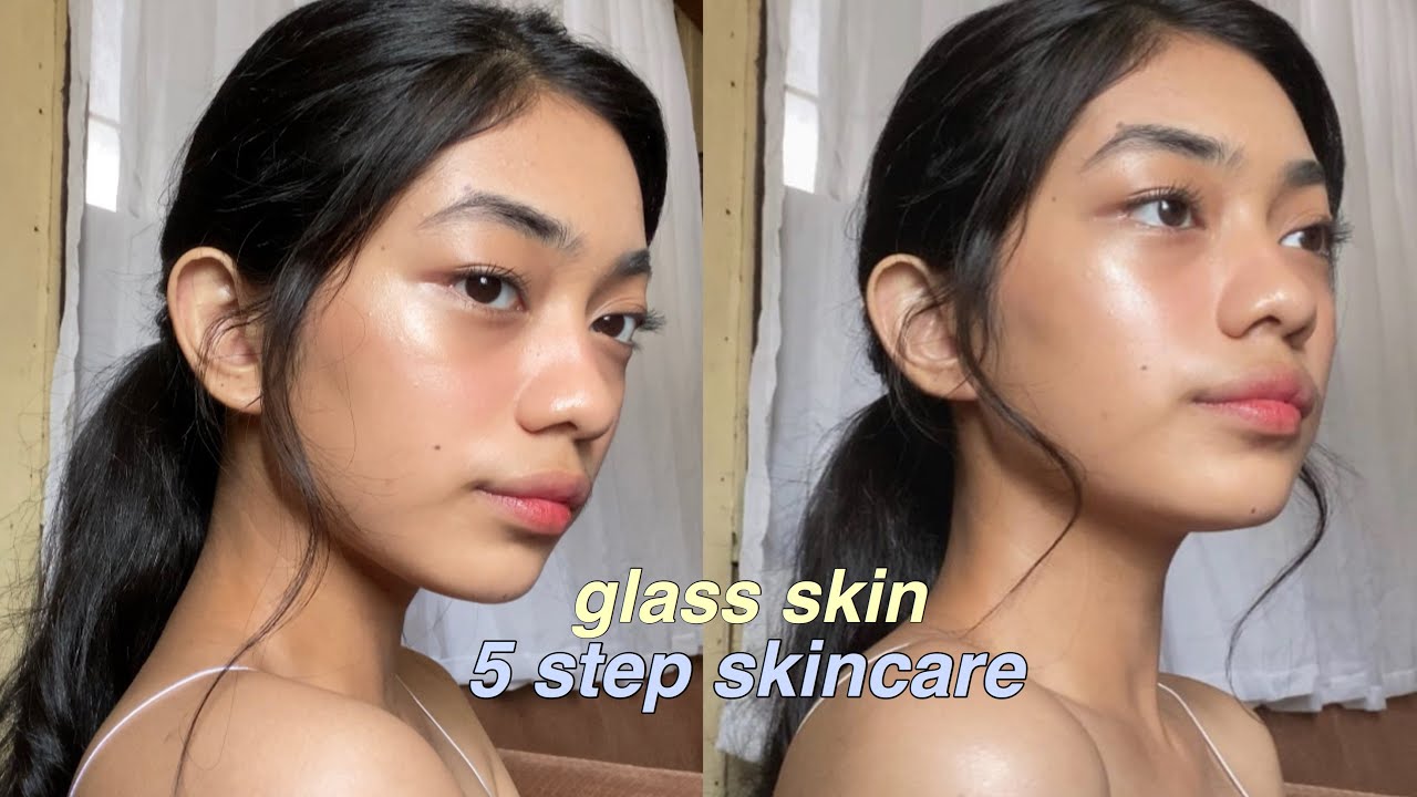 5 STEP SKINCARE ROUTINE ✨ & GLASS SKIN MAKEUP LOOK [Philippines]