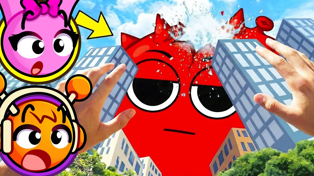 Explodimos o BALÃO DE ÁGUA GIGANTE SPRUNKI