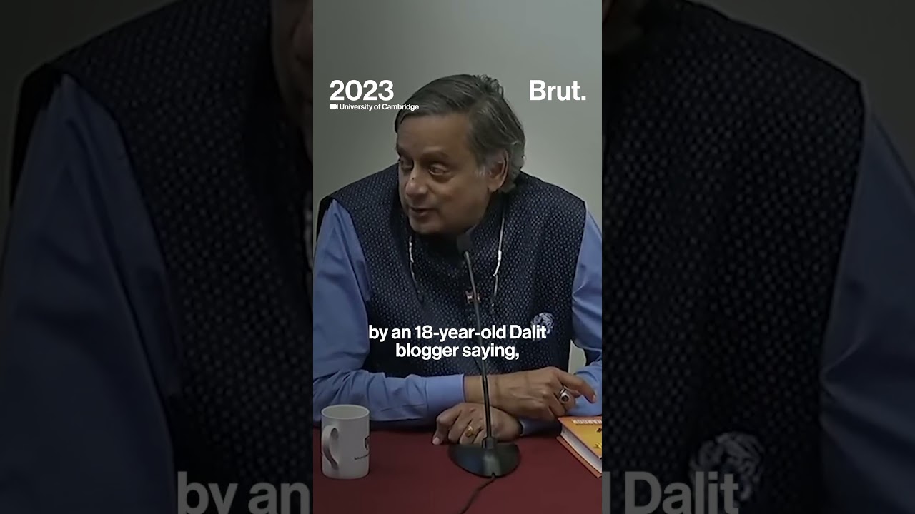 When Shashi Tharoor spoke about his experience with caste.