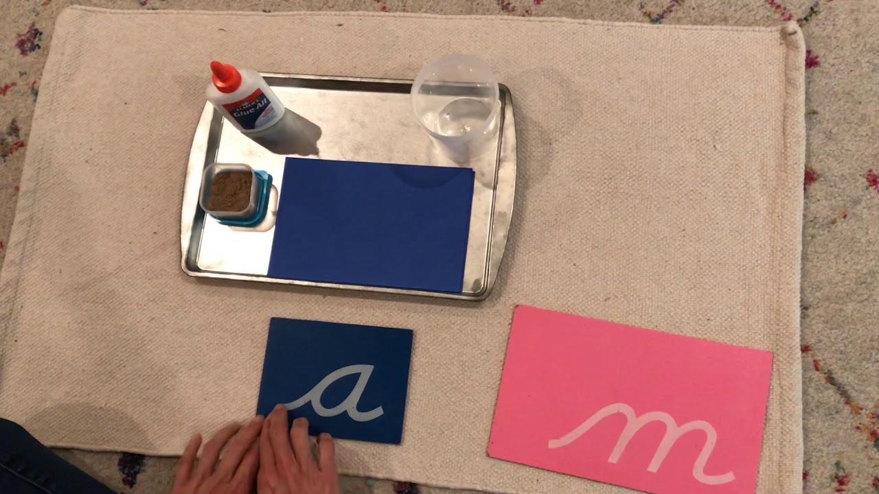 Making Sandpaper letters