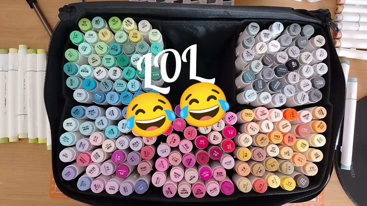 🎨 Organising My Ohuhu Marker Set! 🌈 So Satisfying & Colourful!