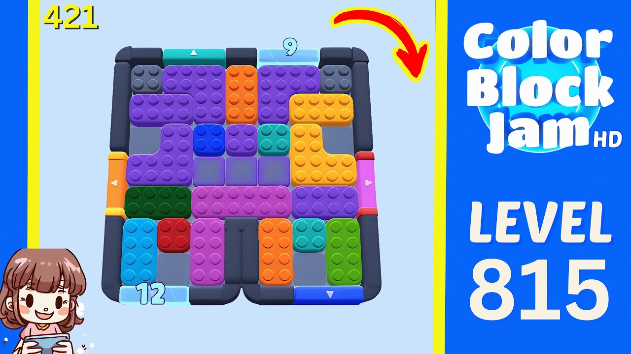 Color Block Jam Level 421 (815) Solution Walkthrough