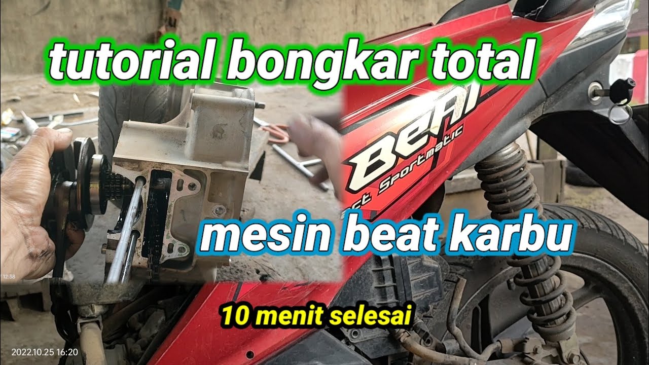 TUTORIAL BONGKAR TOTAL MESIN BEAT KARBU
