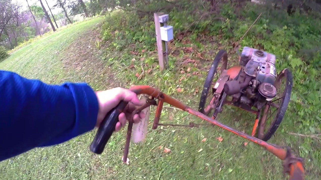 Mowing with a Bachtold brush mower