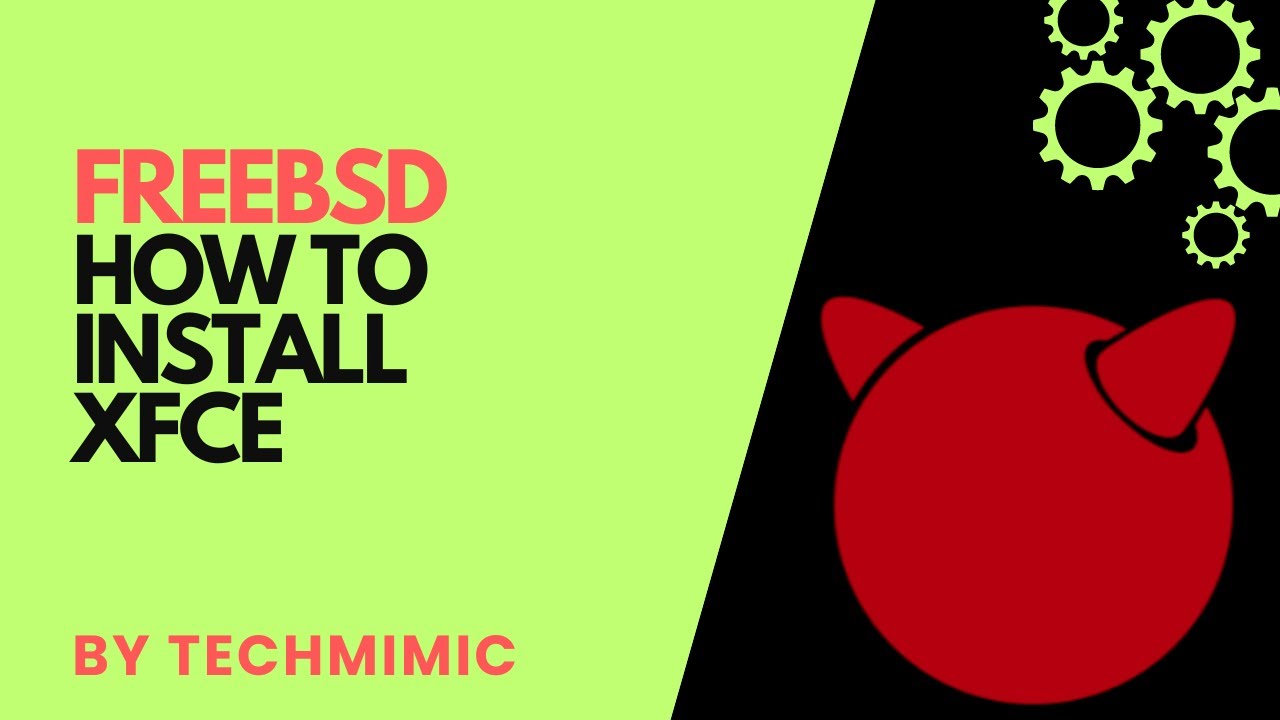 How to install XFCE on FREEBSD