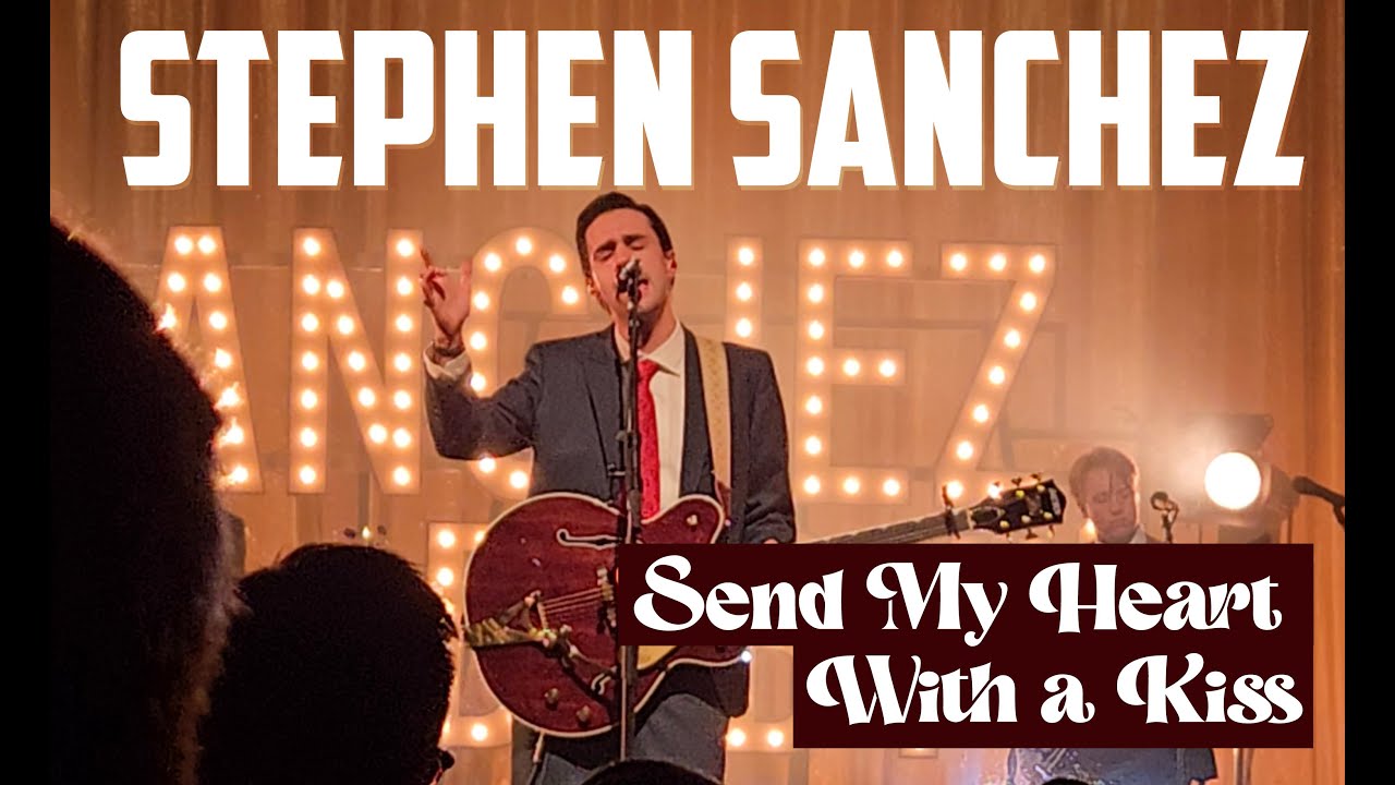 Stephen Sanchez - Send My Heart With a Kiss live  4K + reminiscing his early age, upbringing story