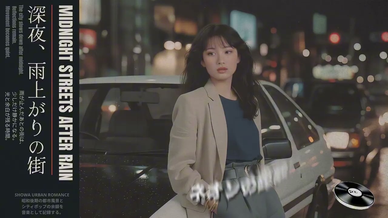 Japanese City Pop 1980s｜Midnight Streets After Rain｜Showa Urban Romance