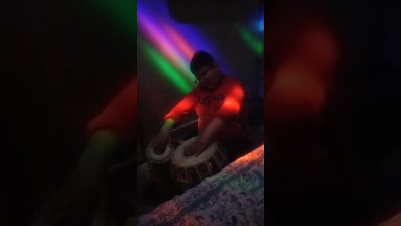 My son Vivaan playing tabla 