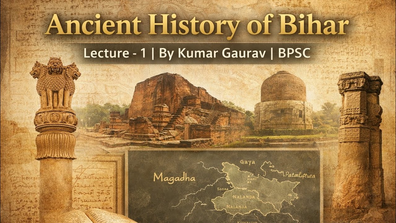 Ancient History of Bihar Lecture - 1  | BPSC
