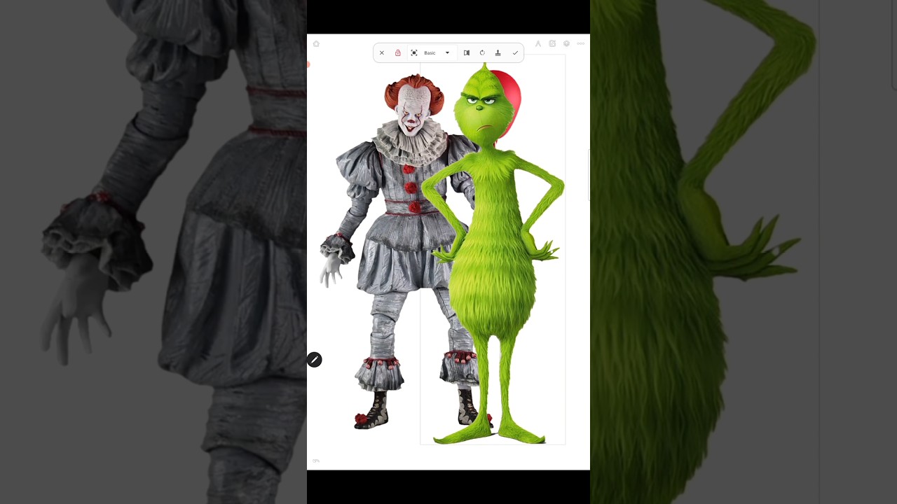 The Grinch as pennywise #thegrinch #horrormovie #art #digitalartist #shorts