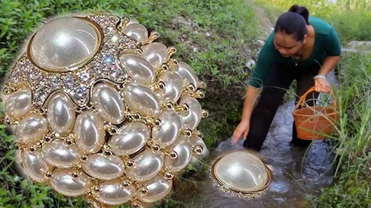 🔥🔥Giant beautiful clam!🔥🔥 Pearl King👑The girl collected huge pearls and wealth🎁