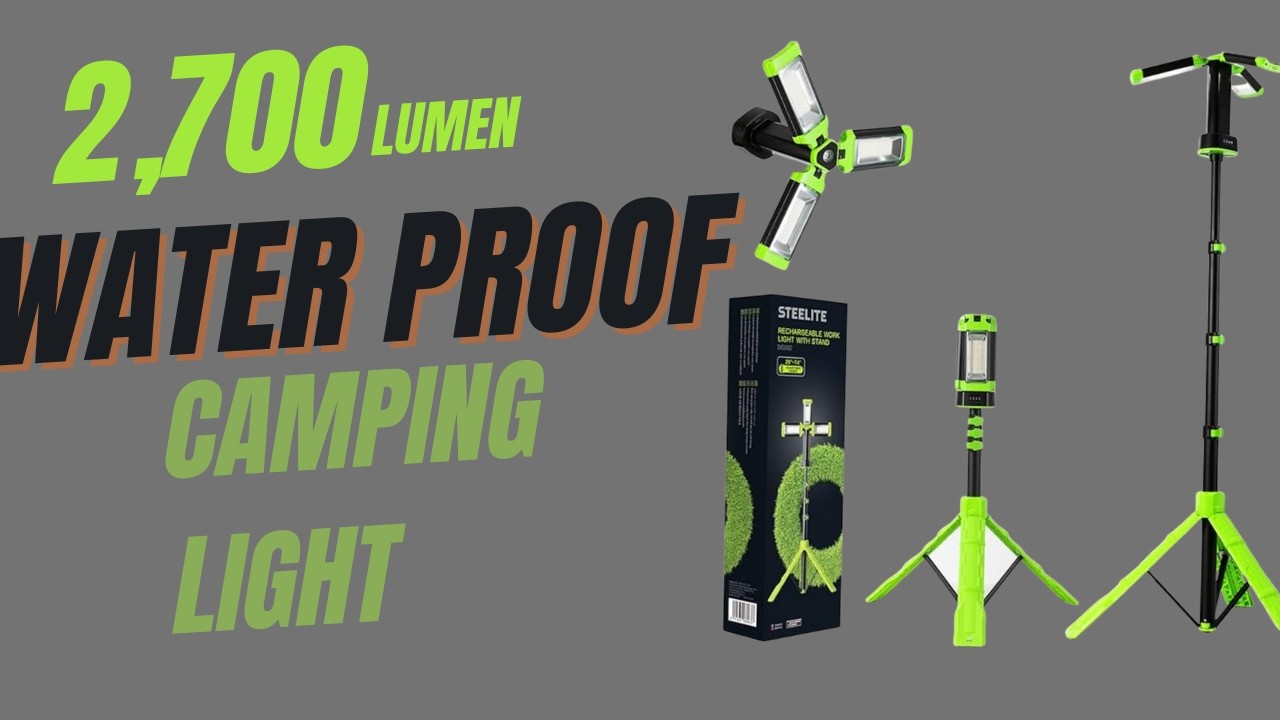 Essential Camping Gear Outdoor Light- STEELITE