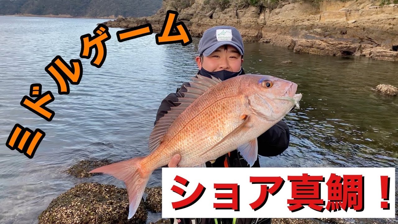 ミドルゲームで真鯛に根魚！