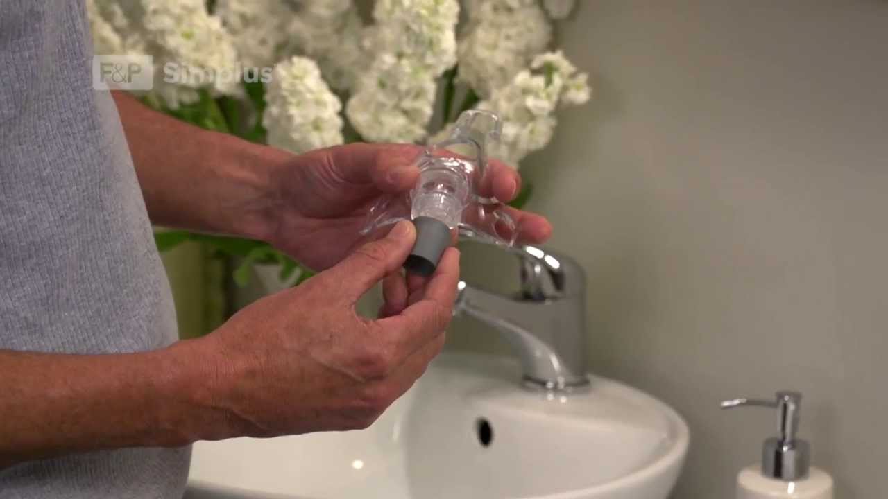 How to reassemble the F&P Simplus&trade; full-face mask after washing