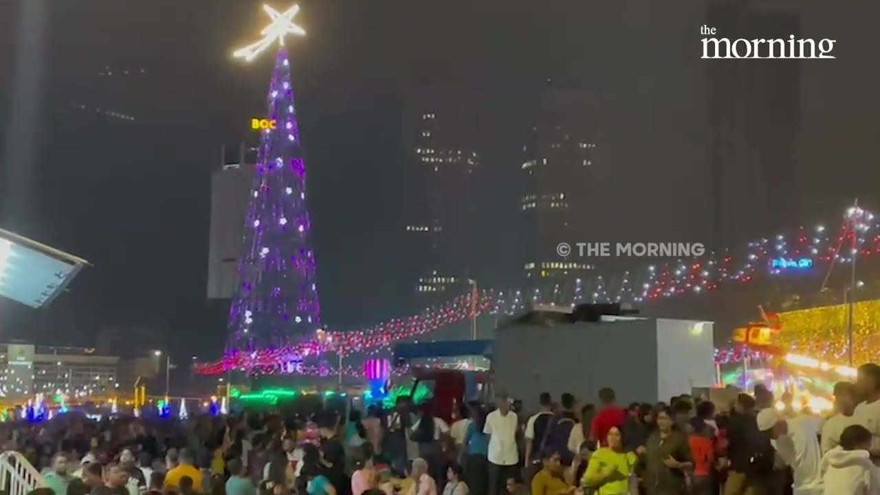 Galle Face lights up for Christmas | The Morning