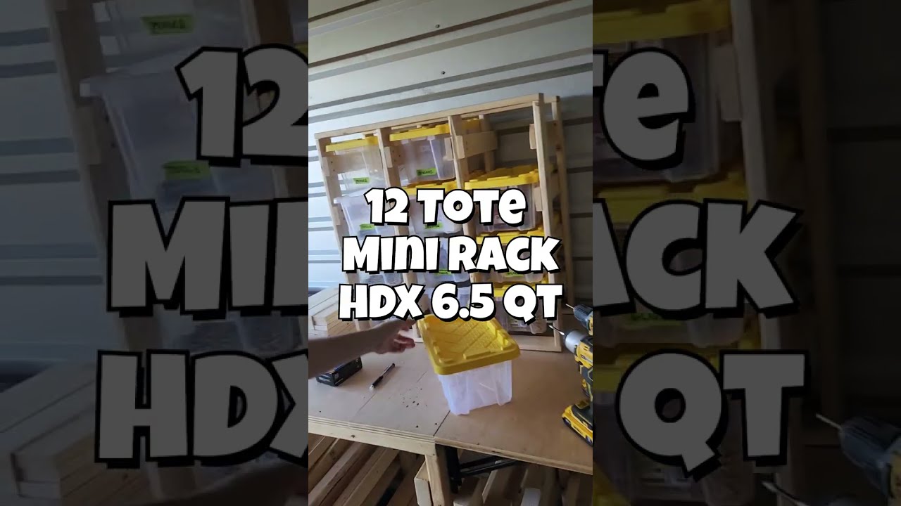 The $20 - 12 tote mini rack (DIY plans)