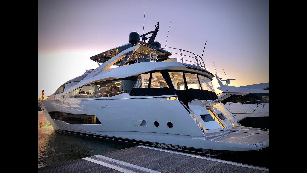Продаётся яхта Sunseeker 86 2020 года — подробный обзор яхты — роскошная яхта стоимостью 5 600 00...