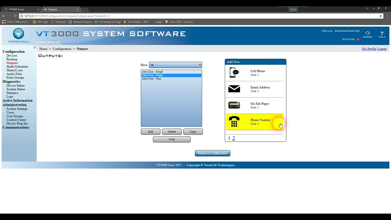 VersaCall - VT3000 Training Lesson 2 - Core Software